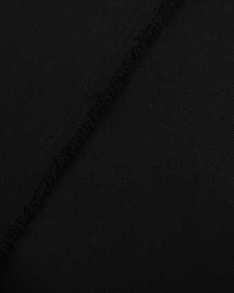 Tissu Jupe Veste Pantalon Prune : gabardine noir - Mercerine
