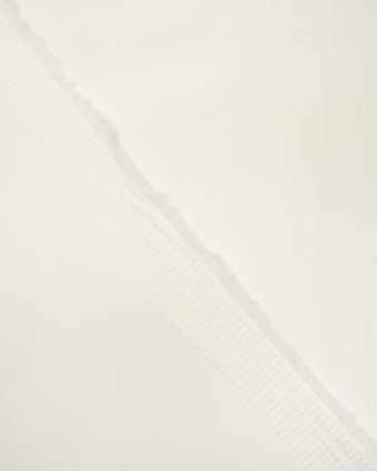 Tissu Satin de coton blanc Optique stretch- 10cm -  Mercerine