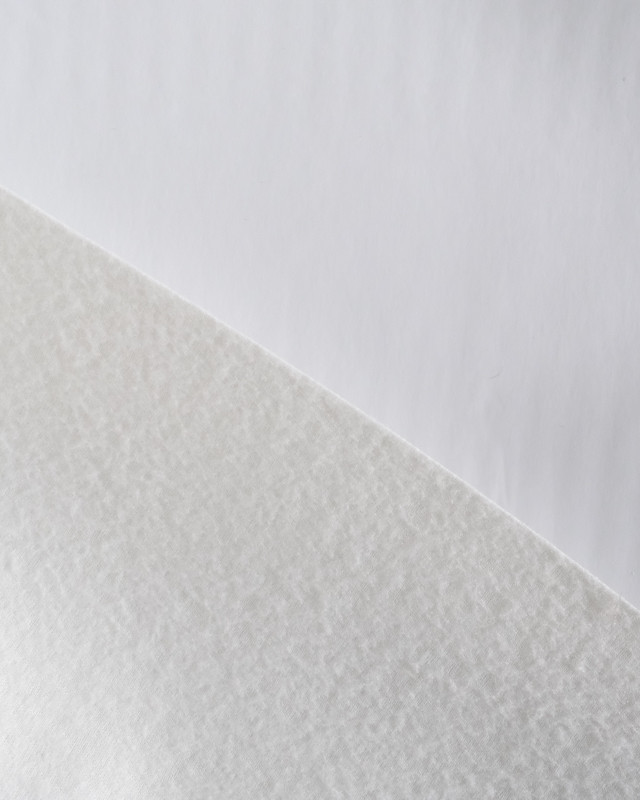Tissu simili cuir blanc mat - Mercerine