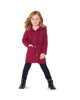 Patron de couture Enfant Manteau - Burda 9289 - Mercerine