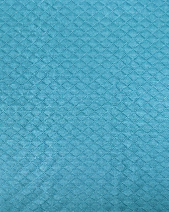 Tissu jersey - Tissu matelassé - Tissu au mètre - Bleu paon - Mercerine