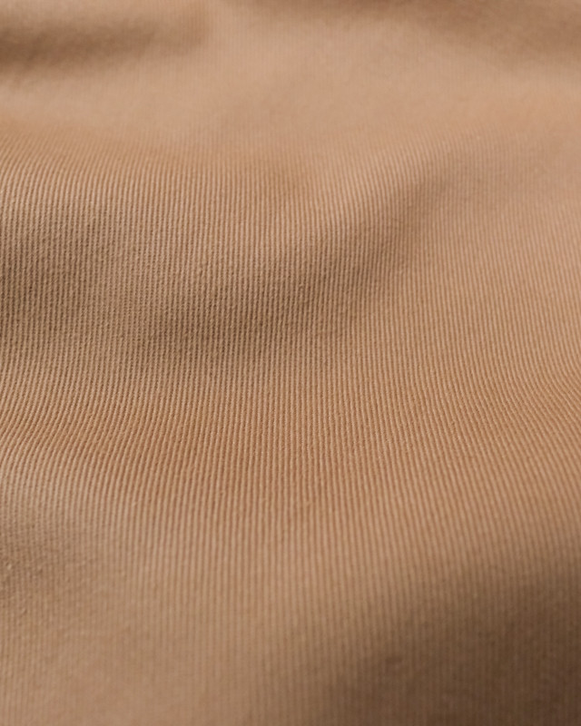 Tissu bio 100% coton : sergé beige - Mercerine