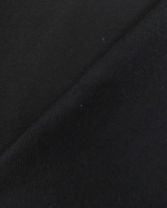 Tissu sergé noir : bengaline - Mercerine