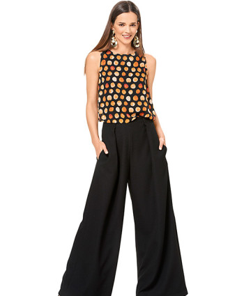 Patron  Pantalon large - Burda 6544 - Mercerine