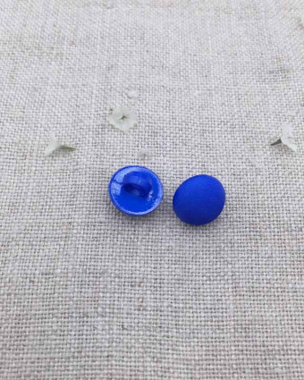 Bouton à coudre bleu roi à pied 10mm - Mercerine