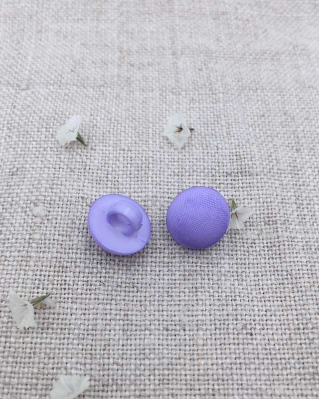 Bouton à coudre violet lavande à pied 10mm - Mercerine