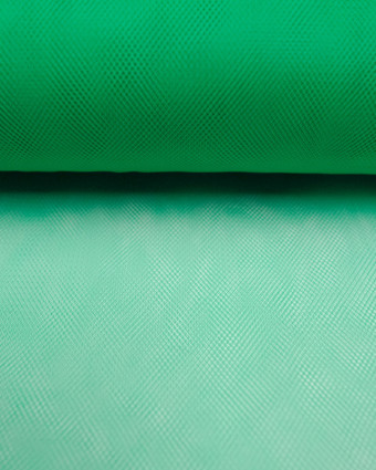 Tulle vert chlorophylle souple largeur 300cm  - 10cm - Mercerine