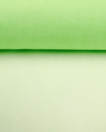 Tulle vert anis souple largeur 300cm  - 10cm - Mercerine