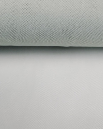 Tulle gris clair souple largeur 300cm  - 10cm - Mercerine