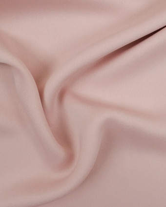 Tissu au metre : crepe satin rose pastel Cristina - Mercerine