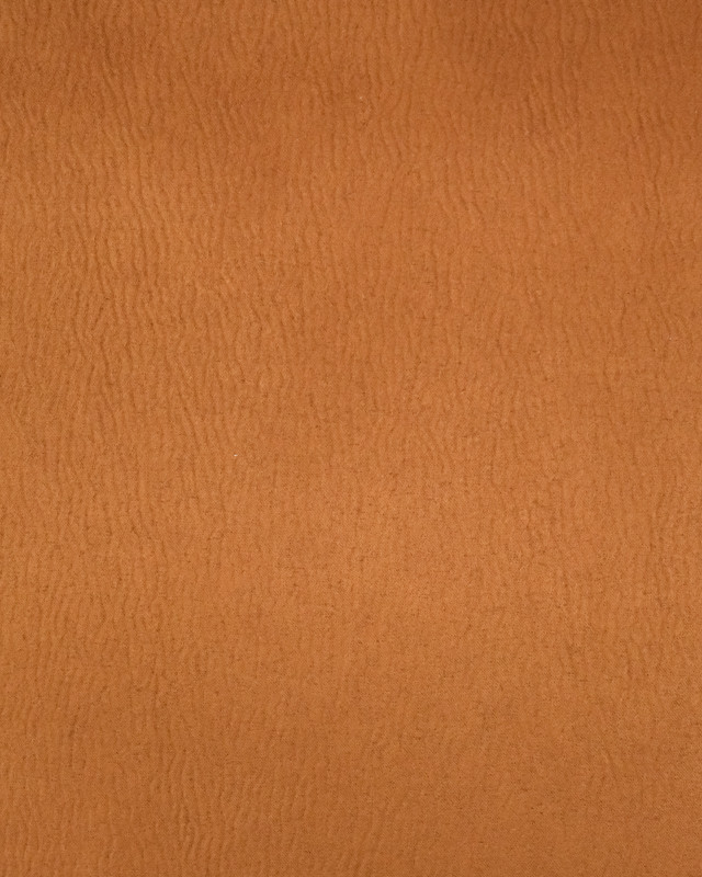 Simili cuir marron caramel : Tissu aspect daim - Mercerine