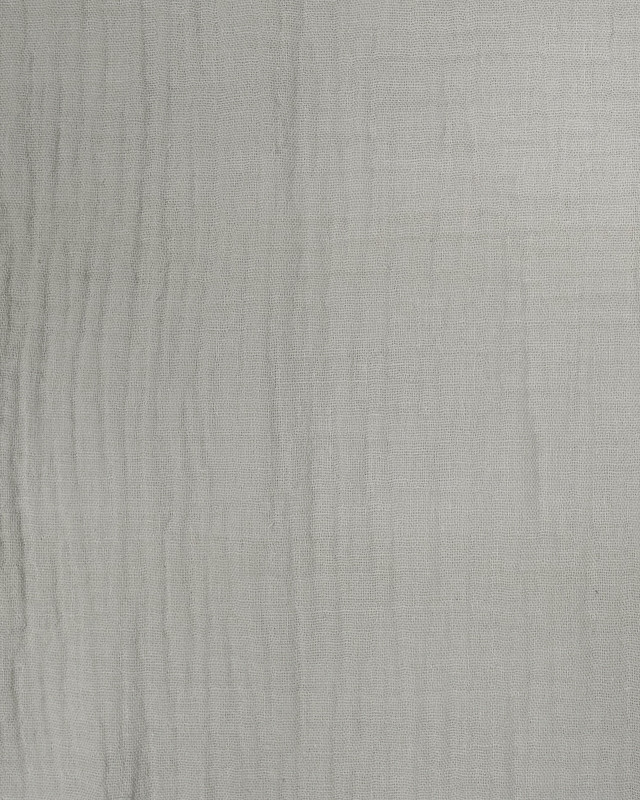 Double gaze - gauffrée - gris clair - tissus au metre - Mercerine