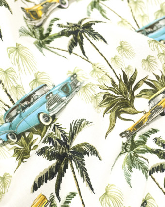 Conton imprimé Tropic car oekotex - Mercerine