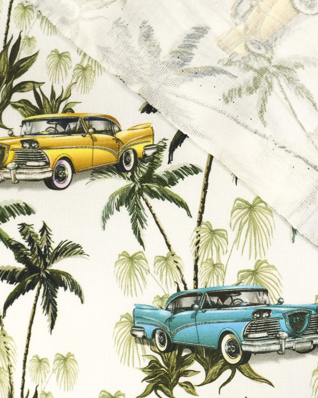 Conton imprimé Tropic car oekotex - Mercerine