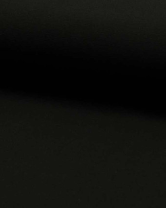 Jersey noir oekotex coton Lise x10cm -  Mercerine