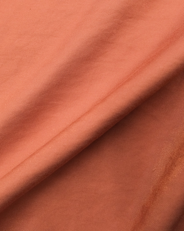 Tissu Viscose terracotta irisée : Tissu au mètre - Mercerine