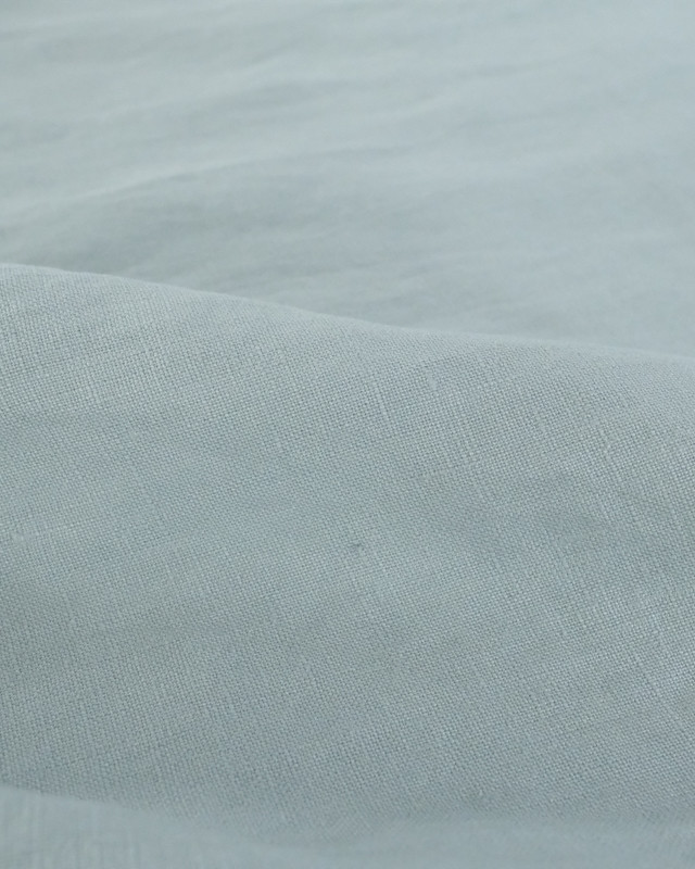 Tissu lin  bleu gris doux : Mercerie en ligne - Mercerine