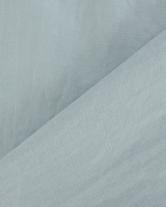 Tissu lin  bleu gris doux : Mercerie en ligne - Mercerine