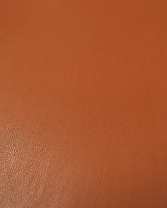 Tissu simili cuir terracotta jupe et pantalon - Mercerine