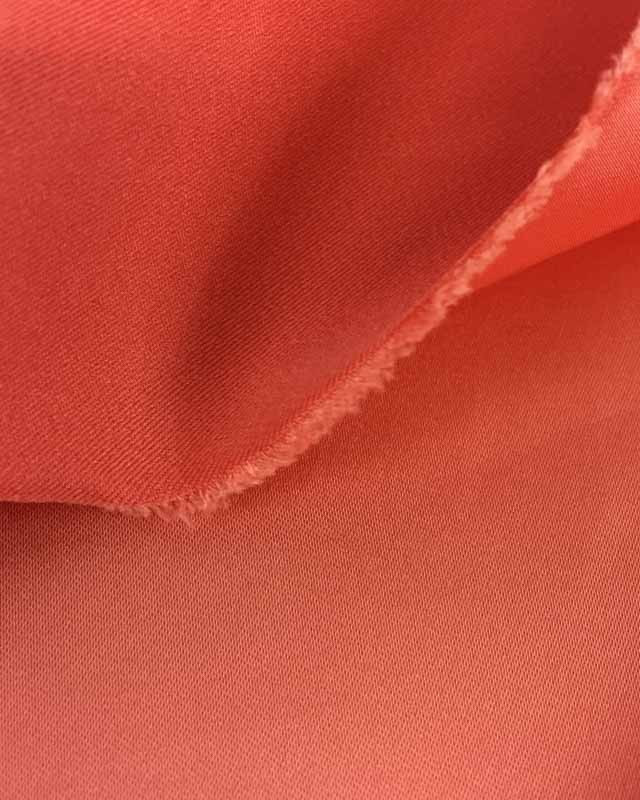 Tissu satin orange Ciara - Mercerine