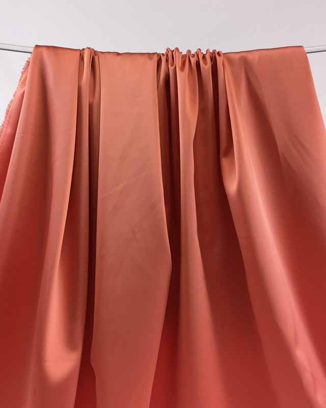 Tissu satin orange Ciara - Mercerine