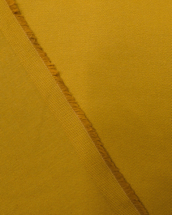 Tissu sergé coton léger jaune moutarde Octave - Mercerine