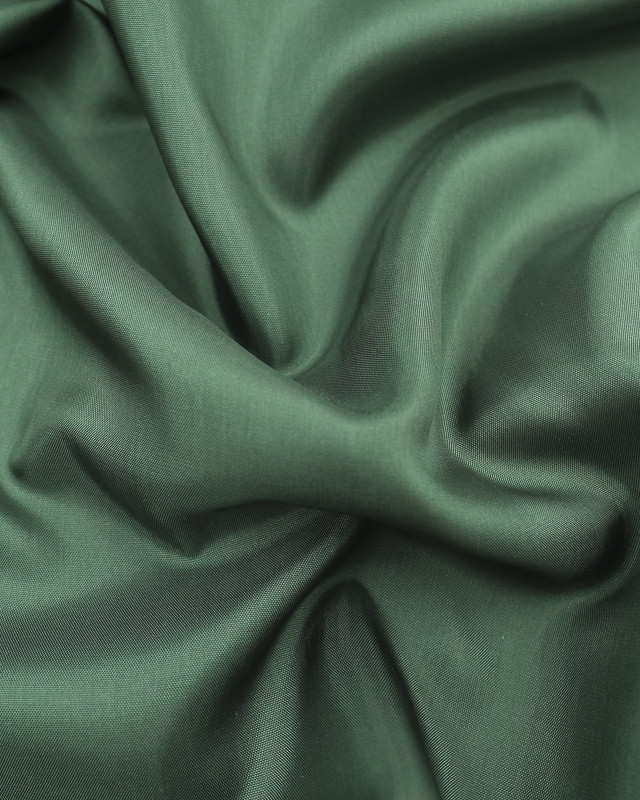 Tissu doublure vert sapin pongé antistatique- 10cm -  Mercerine