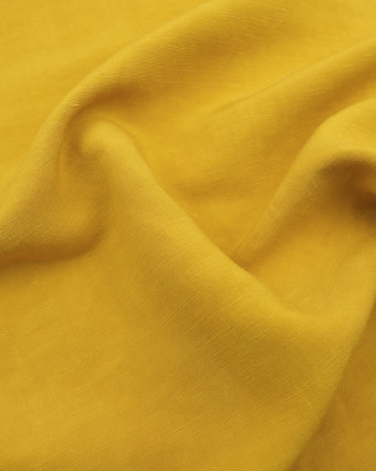 Viscose Lin Jaune moutarde