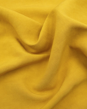 Viscose Lin Jaune moutarde - Mercerine