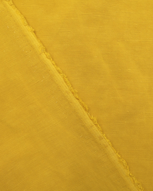 Viscose Lin Jaune moutarde - Mercerine