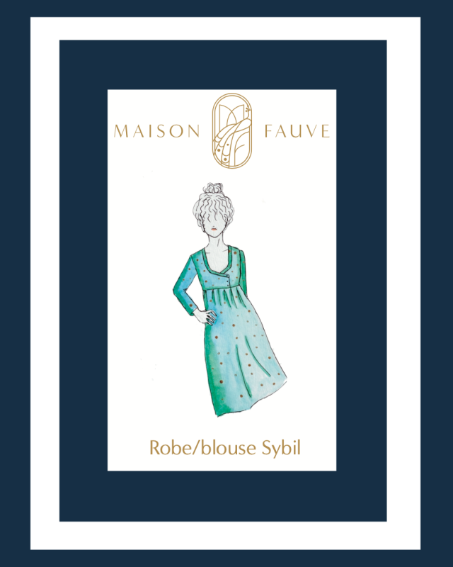 Sybil - Patron robe ou Top - Maison Fauve - Patron couture - Mercerine