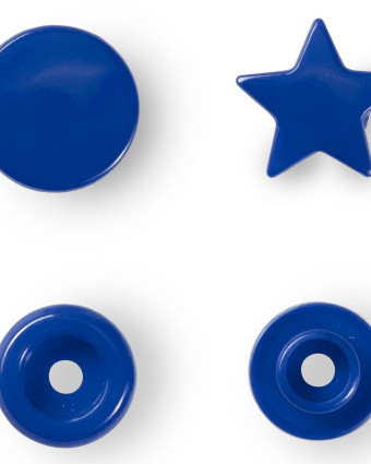 Bouton pression - Color Snaps étoile - bleu royal