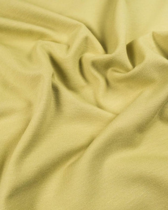 Jersey coton jaune pastel Oekotex Kate