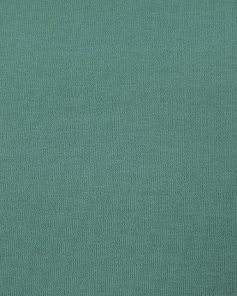 Jersey molleton doux bleu vert - Sweat fin Bio Oekotex- Mercerine