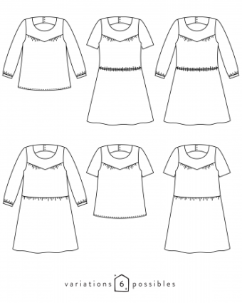 ARTESANE- Patron de couture - blouse et robe - Atelier Scammit - Mercerine
