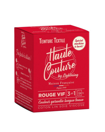 Teinture textile rouge vif Haute couture - Mercerine