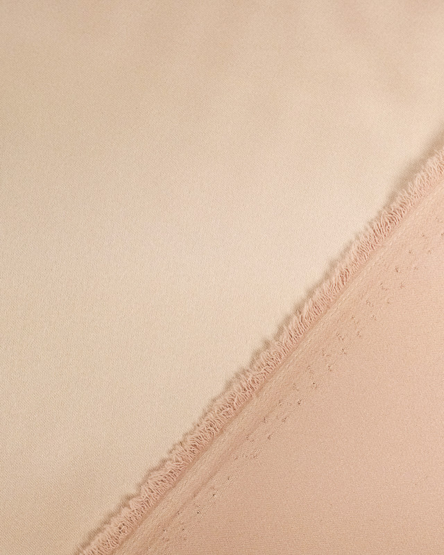 Tissu satin nude Ciara - Mercerine