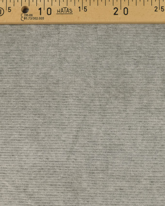 Velours cotelé  gris Oekotex Kate - Mercerine