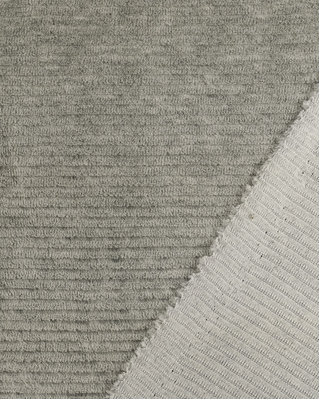 Velours cotelé  gris Oekotex Kate - Mercerine