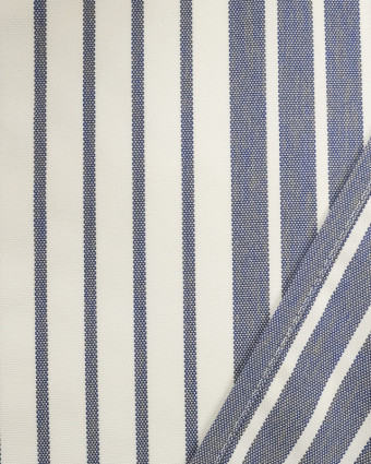 Toile transat anti UV bleu rayé blanc - Chilienne - Mercerine