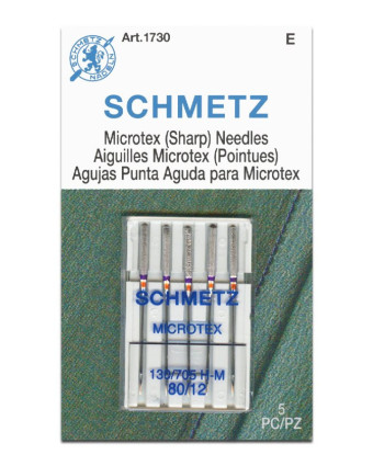 Aiguilles pour microfibre T.80 - Aiguilles machine schmetz - Mercerine