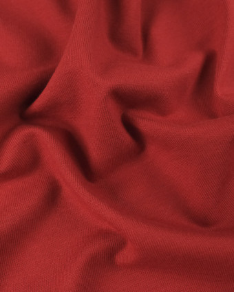 Jersey rouge oekotex coton Lise x10cm -  Mercerine