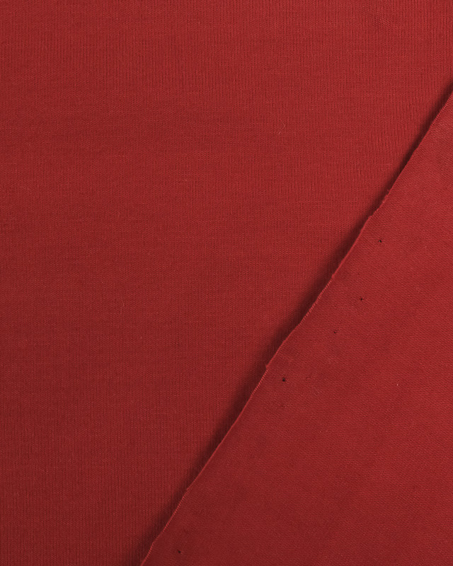 Jersey de coton rouge : Tissu oekotex coton Lise - Mercerine