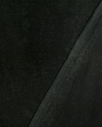 Tissu noir : 100% coton - coton noir Antoinette - Mercerine