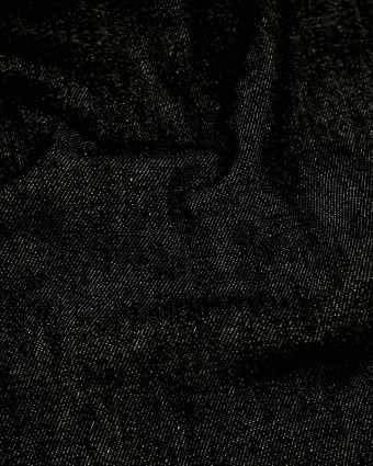  Tissu jean Noir Tulsa - 10 cm - Mercerine