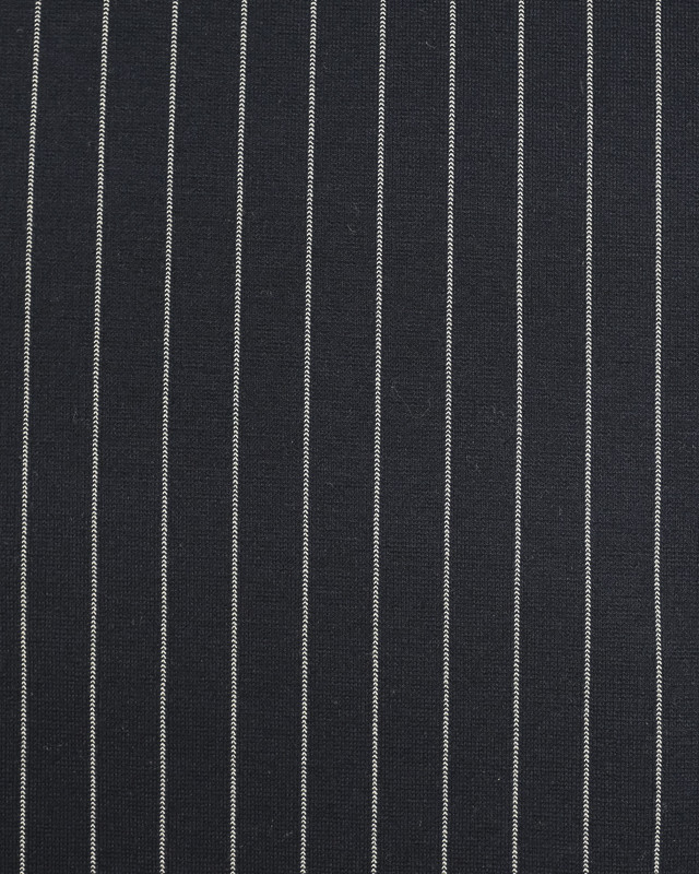 Jersey Viscose Milano bleu rayé - Tissu au metre -Mercerine