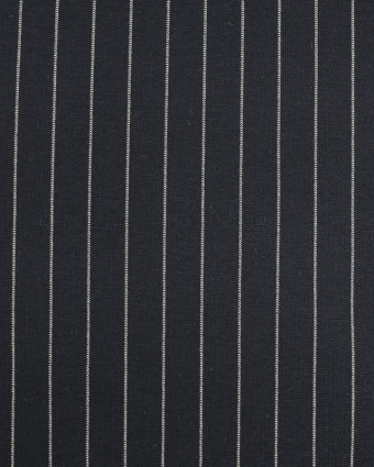 Jersey Viscose Milano bleu rayé - Tissu au metre -Mercerine