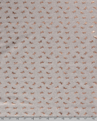 Tissu enfant : Jersey Licorne Pailleté gris - Mercerine