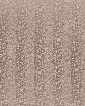 Tissu satin Fleur Et Zebre beige - Mercerine