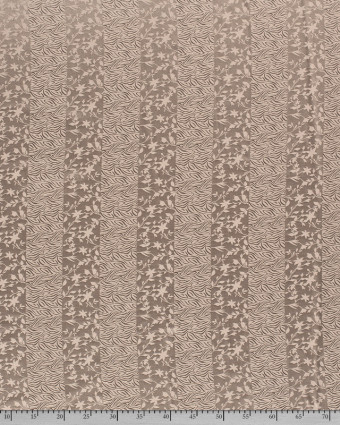 Tissu satin Fleur Et Zebre beige - Mercerine